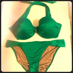 Victoria’s Secret Two Piece Bathing Suit - Green